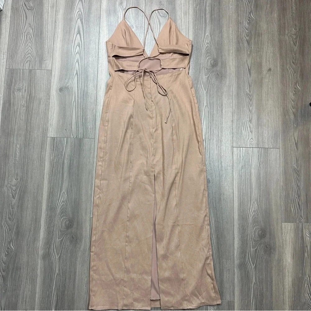 Zara Tan Midi Dress - Picture 3 of 4